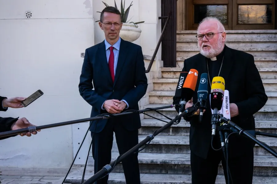 Cardinal Reinhard Marx at the German Bishops' Press Conference at the Pontifical Teutonic College on October 5, 2015. ?w=200&h=150