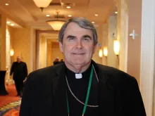 Bishop Michael Fisher outside the meeting hall during the 2019 USCCB General Assembly, June 12, 2019. 