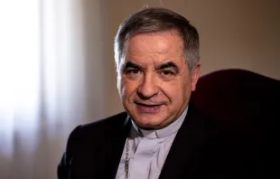 Giovanni Angelo Becciu, prefect emeritus of the Congregation for the Causes of Saints, pictured June 27, 2019. Daniel Ibáñez/CNA.