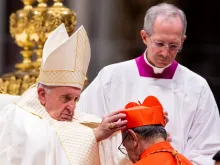 Pope Francis creates new cardinals at a consistory in St. Peter’s Basilica on Oct. 5, 2019. 