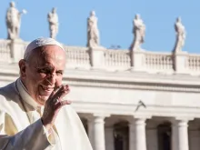 Pope Francis in St. Peter’s Square on Oct. 9, 2019. 