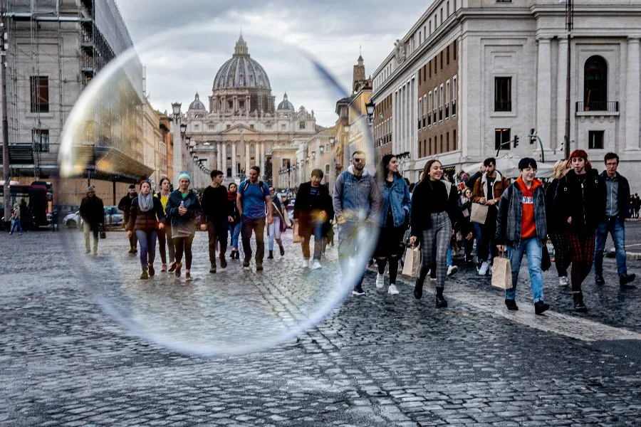 St. Peter’s Basilica seen through a bubble on Dec. 3, 2019. ?w=200&h=150