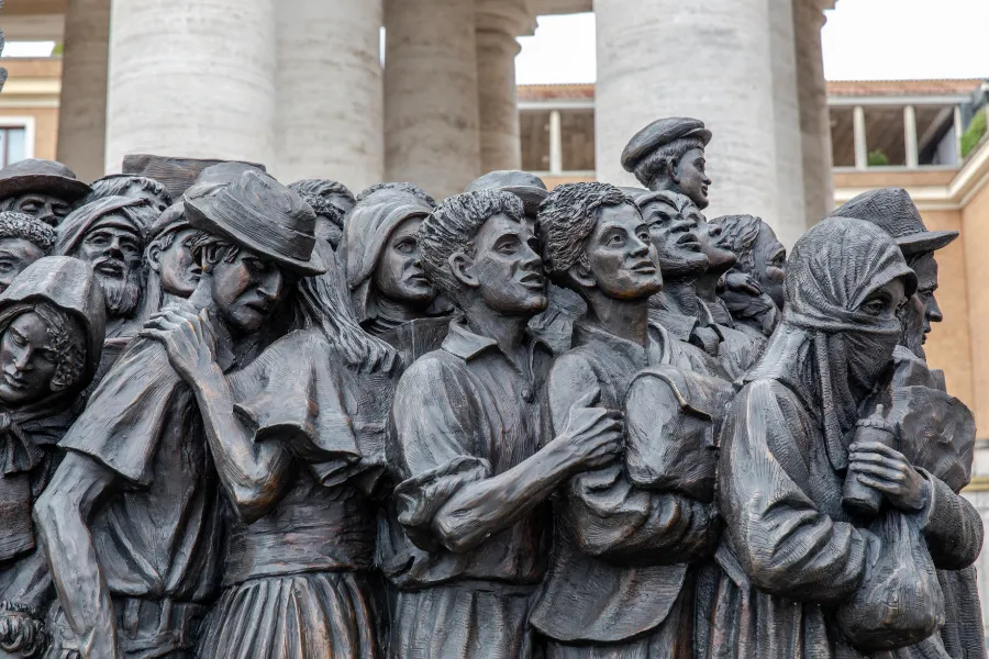 A detail from Timothy P. Schmalz's sculpture ‘Angels Unawares’ in St. Peter’s Square. ?w=200&h=150