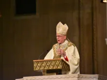 Archbishop Joseph F. Naumann, Chairman of the USCCB Committee on Pro-Life, gives the homily during the Mass for Life. 