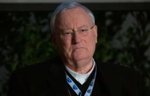 Cardinal Gualtiero Bassetti, president of the Italian bishops' conference, at a press conference in Bari, Italy, on Jan. 22, 2020.   Daniel Ibáñez/CNA.