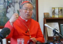 Cardinal Andrew Yeom Soo-jung of Seoul, South Korea, at a Feb. 25, 2014 press conference in Rome. ?w=200&h=150