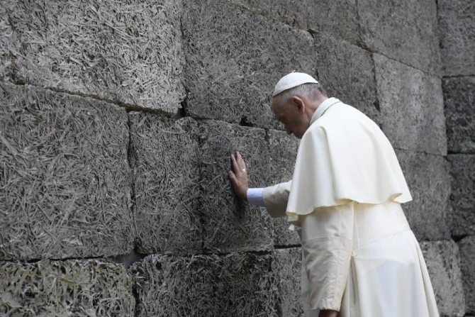 CNA PopeFrancisatAuschwitz2016