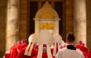 U.S. bishops from New York during their ad limina visit to Rome in Nov. 2019.   Daniel Ibanez/CNA