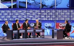 Republican presidential candidates debate at the Mesa Arts Center February 22, 2012 in Mesa, Arizona. ?w=200&h=150