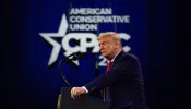 Former President Trump addresses attendees at CPAC 2020.