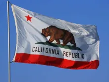 The flag of California. 