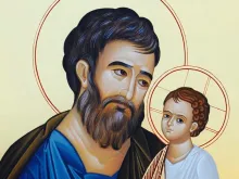 St. Joseph and the Christ child.