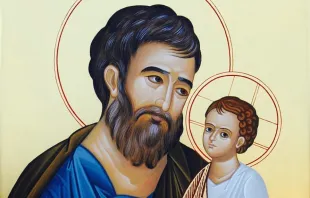 St. Joseph and the Christ child.   Fr. Donald Calloway