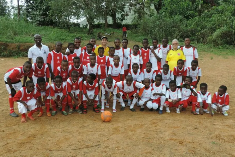 Fr. Cañón with his soccer team in Cameroon. ?w=200&h=150