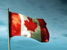 The flag of Canada. 