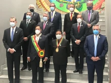 The inauguration of Luis Arce as president of Bolivia in La Paz, Nov. 8, 2020. Credit: Ministerio de Relaciones Exteriores de Chile via Wikimedia (CC BY 3.0 CL).