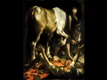 Caravaggio's "Conversion on the Way to Damascus", 1601.