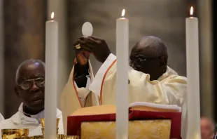Cardinal Robert Sarah celebrates Mass in St. Peter's Basilica Sept. 28, 2019.   Evandro Inetti/CNA