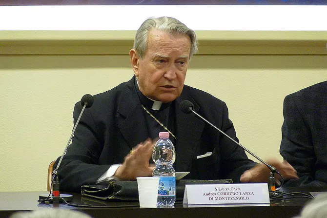 Cardinal Andrea Cordero Lanza di Montezemolo Credit Marta Jimenez Ibanez CNA