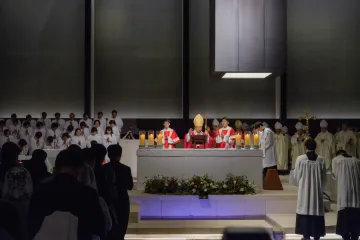 Cardinal Andrew Yeom Soo jung of Seoul says Mass at the Seosomun Martyrs Shrine in Seoul Sept 14 2018 Credit AD of Seoul CNA