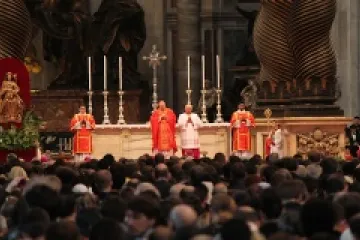 Cardinal Angelo Sodano celebrates Mass in St Peters Basilica on March 12 2013 CreditMauricio ArtiedaCNA
