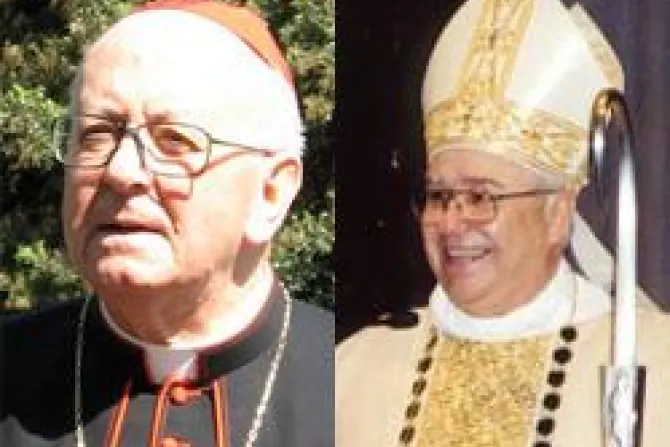 Cardinal Attilio Nicora Credit Christopher Wagener Archbishop Domenico Calcagno CNA Vatican Catholic News 7 7 11