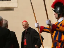 Cardinal Angelo Bagnasco of Genoa, president of the Italian bishops' conference, at the Vatican, May 2015. 