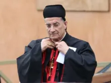 Bechara Boutros Cardinal Rai, Maronite Patriarch of Antioch, at the Vatican March 5, 2013.