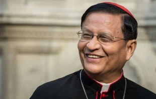 Photo: Cardinal Charles Maung Bo, archbishop of Yangon.   Mazur/catholicnews.org.uk.