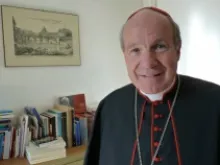 Cardinal Christoph Schönborn of Vienna in his offices in Rome during the May 14, 2012 interview.