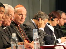Officials of the Synod on the Family at the Holy See press office, Oct. 16, 2014. 