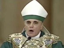 Cardinal Daniel DiNardo delivers his homily at the Vigil for Life