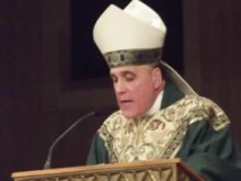 Cardinal Daniel DiNardo speaks at the March for Life vigil in Washington, D.C. 