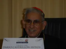 Cardinal Castrillón at a conference in 2010. Castrillón died in Rome the night of May 17-18, 2018. 