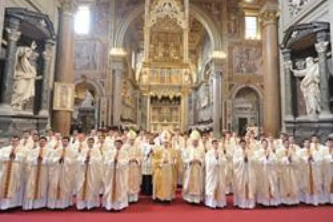 Cardinal DePaolis center ordains 49 Legionaries of Christ in St John Lateran on Dec 12 Credit Legionaries of Christ CNA World Catholic News 12 13 11