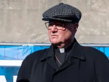 Cardinal Timothy Dolan of New York attends the No Hate. No Fear. Solidarity March at Columbus Park, Jan. 5, 2020. 