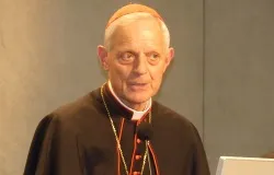 Cardinal Donald Wuerl speaks at an Oct. 8, 2012 press conference for the synod on the New Evangelization. ?w=200&h=150