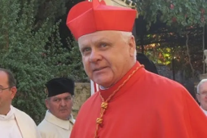 Cardinal Edwin OBrien took possession of his titular see Romes St Sebastian on the Palatine Hill during Mass Oct 26 Credit Emily Hazelbach CNA 3 CNA 10 26 12