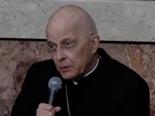 Cardinal Francis George of Chicago, at a press conference in Rome.