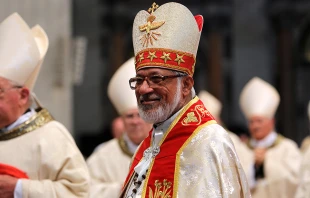 Cardinal George Alencherry, Major Archbishop of the Syro-Malabar Archdiocese of Ernakulam-Angamaly, at a Mass said in St. Peter's Basilica, Oct. 12, 2014.   Lauren Cater/CNA.