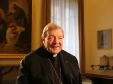 Cardinal George Pell, then-prefect of the Secretariat for the Economy, at the Vatican's Apostolic Palace, March 17, 2016. 