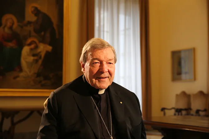 Cardinal George Pell 3 in the Vaticans Apostolic Palace on March 17 2016 Credit Alexey Gotovskyi CNA 3 17 16