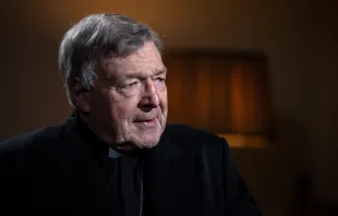 Cardinal George Pell gives an interview to EWTN News at his home in Rome in December 2020. Credit: Daniel Ibanez/CNA
