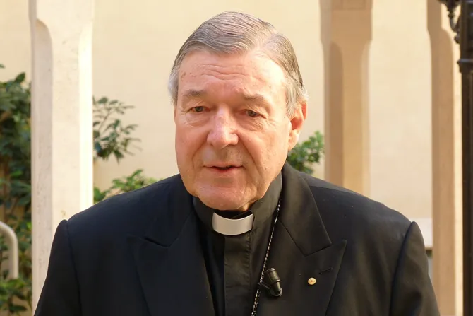 Cardinal George Pell of Sydney Australia speaks to CNA Oct 25 in Rome Credit Alan Holdren CNA 2 19 16 1