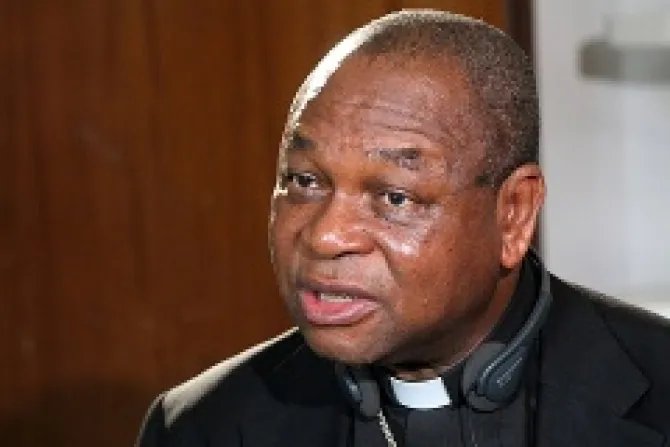 Cardinal John Onaiyekan Archbishop of Abuja Nigeria Credit Lauren Cater CNA CNA Vatican Catholic News 6 18 13