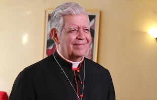 Cardinal Jorge Urosa Savino of Caracas speaks with CNA, Feb. 13, 2015. Bohumil Petrik/CNA.