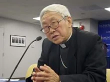 Cardinal Joseph Zen Ze-kiun speaks at the Hudson Institute in Washington, D.C. on April 7, 2011