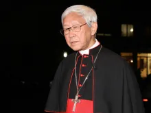 Cardinal Joseph Zen, emeritus Bishop of Hong Kong, at the Pontifical Urban University in Rome, Nov. 18, 2014. 