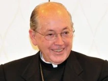 Cardinal Juan Luis Cipriani speaks at the CALL Sumitt in Denver, Colo. 