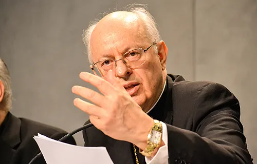  Cardinal Lorenzo Baldisseri, Secretary General of the Synod of Bishops, speaks at the Vatican Press Office on June 26, 2014. ?w=200&h=150